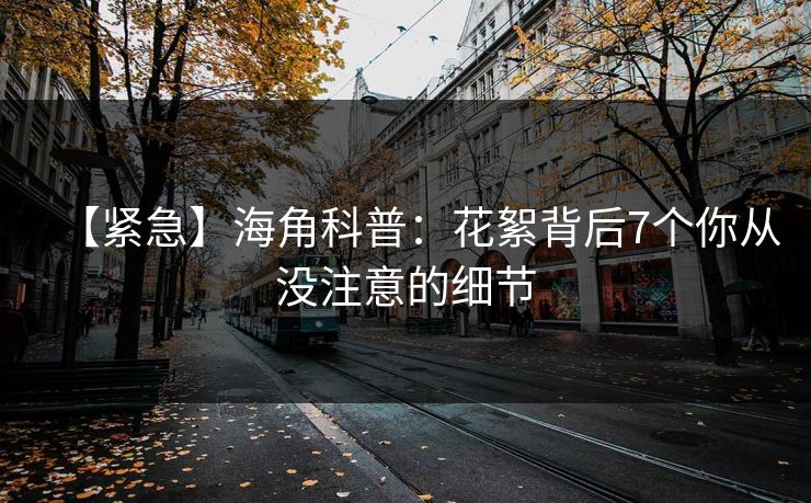 【紧急】海角科普：花絮背后7个你从没注意的细节